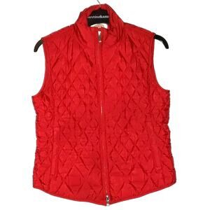 3/15 Talbots red active wear puffer vest Size S